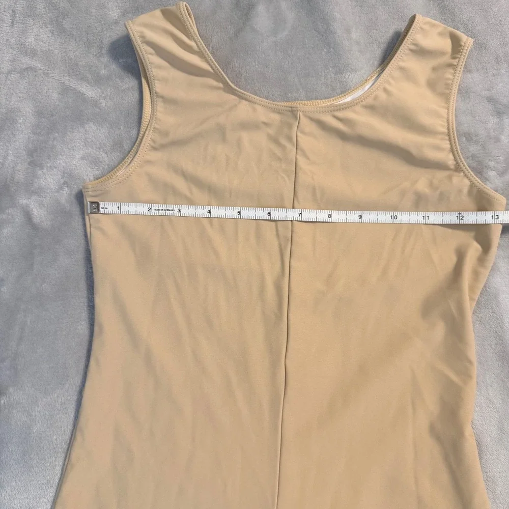 Speerise Nude Dance Unitard Shorts Leotard Beige Youth Size 150